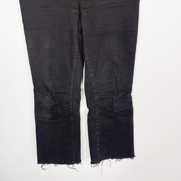 Mango Maternity 4 Black Straight Leg Jeans Over The Belly Denim Cotton Stretch - Picture 4 of 10